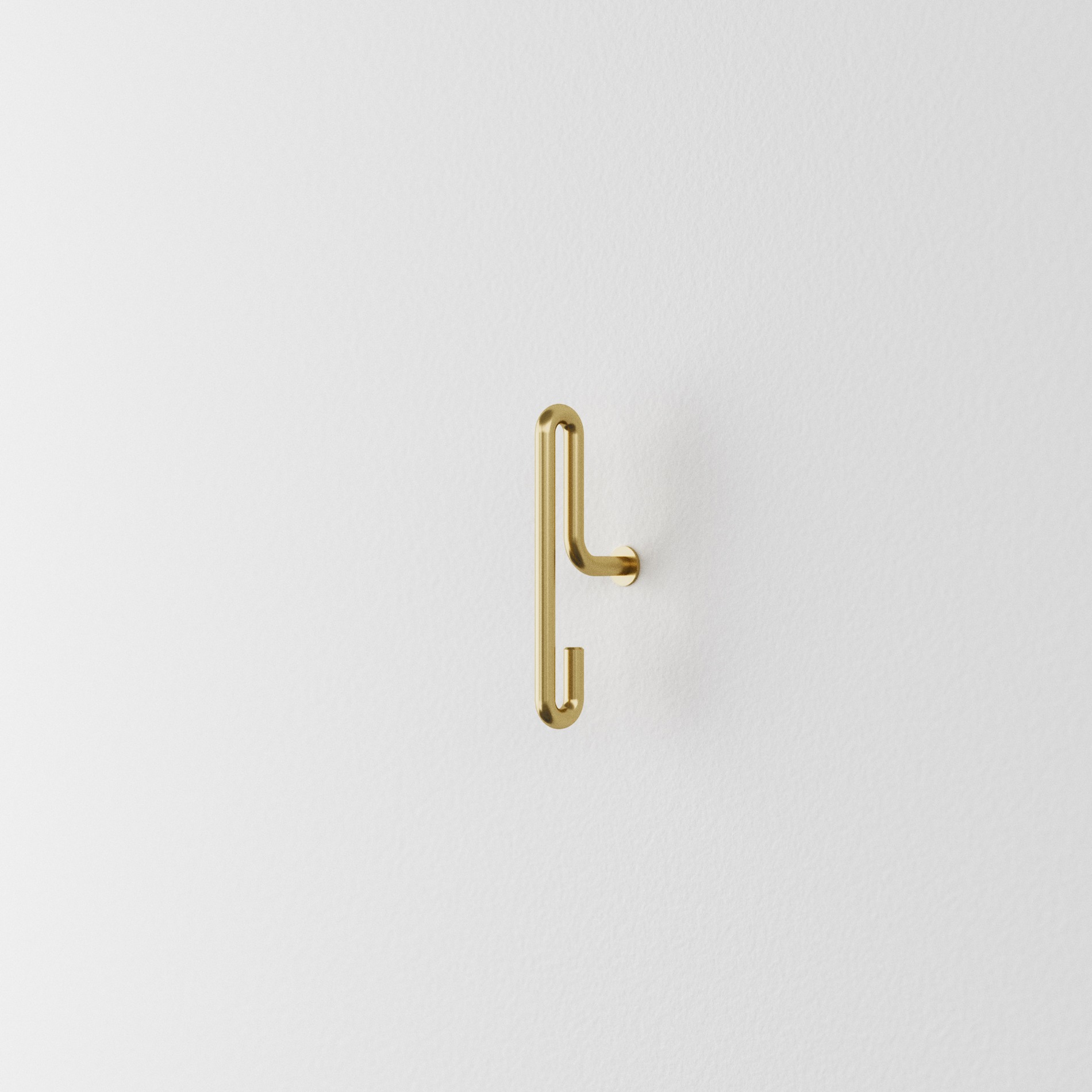 [모에베] Wall Hook — Brass — Small (x2)