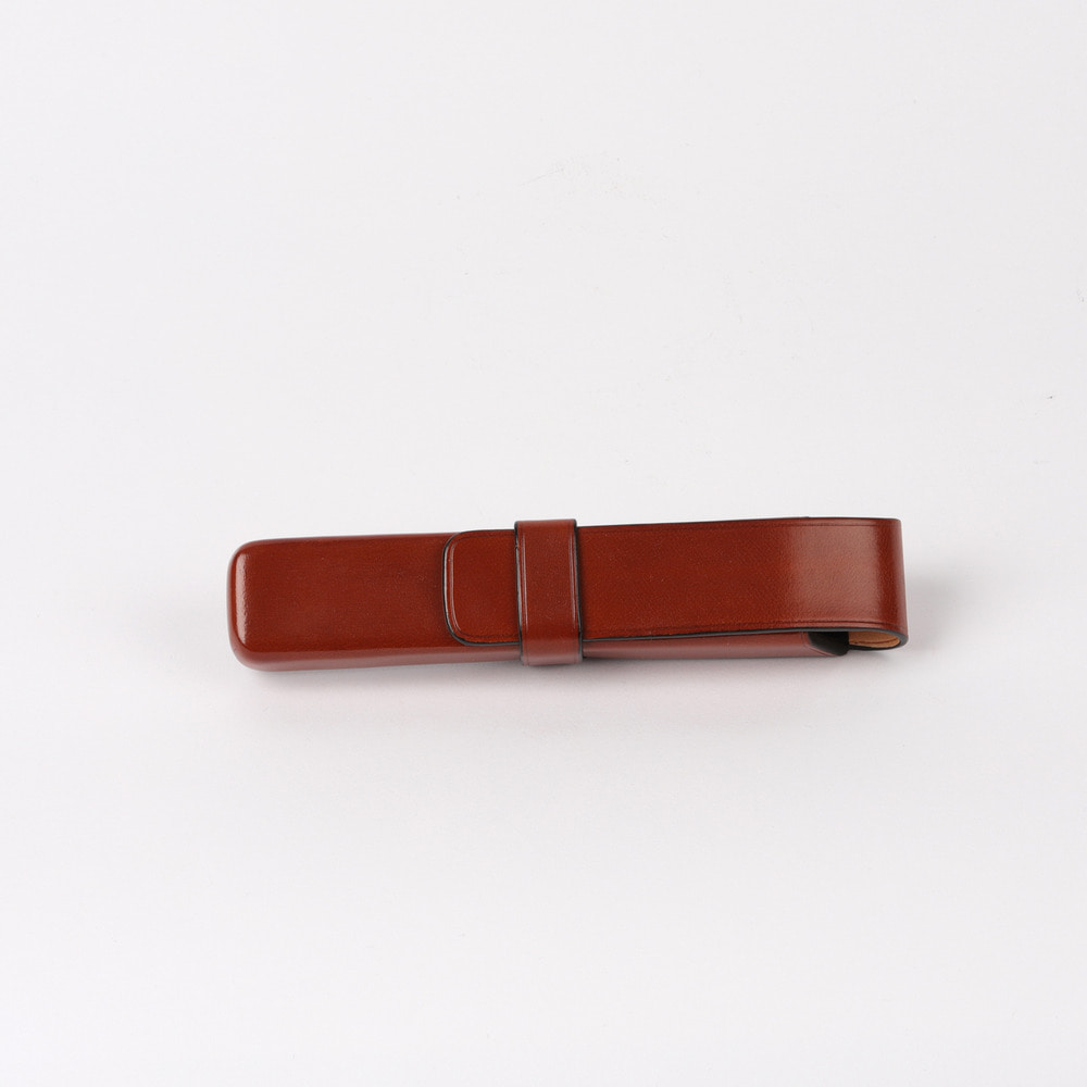 [일부세토] Leather Pen Pouch — Light Brown