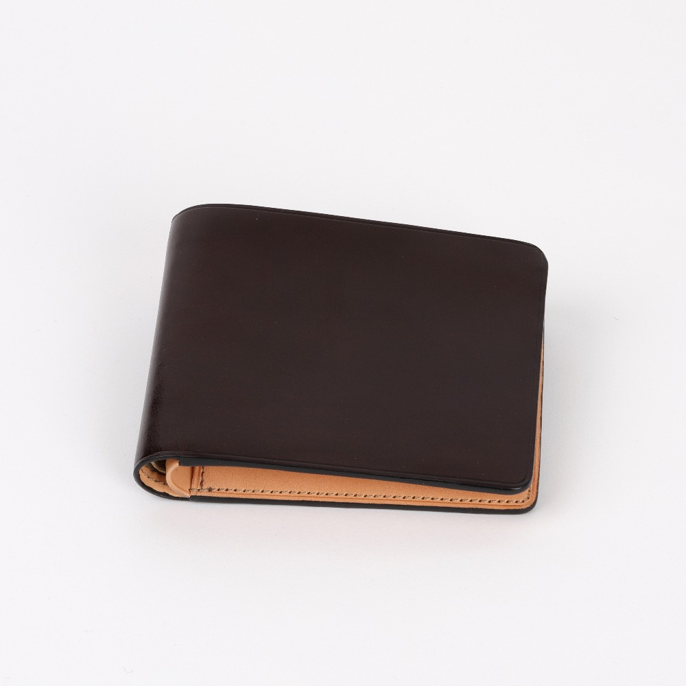 [일부세토] Leather Bifold Wallet — Dark Brown